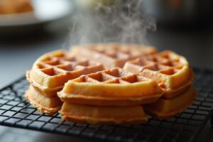 Perfekt knusprige Waffeln: Abkühlgitter
