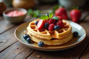 Puddings als Toppings für Waffeln