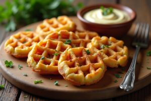 Waffeln Rezept: Knusprige Kartoffelwaffeln